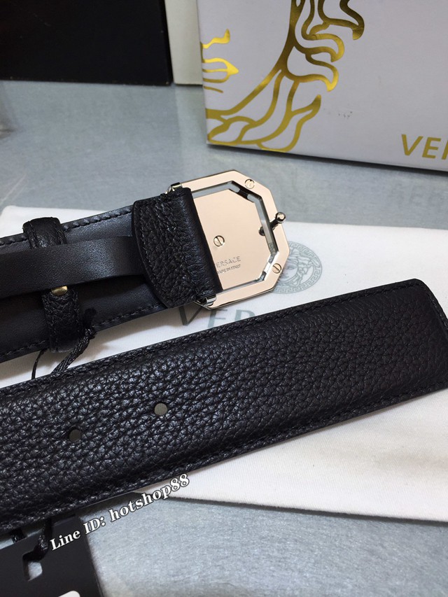 VERSVE高端男士皮帶 範思哲Versace美杜莎頭像搭扣皮帶  jjp1941